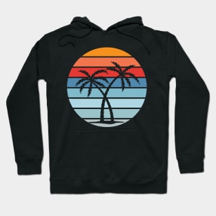 Tree Palm Sunset Beach Hoodie